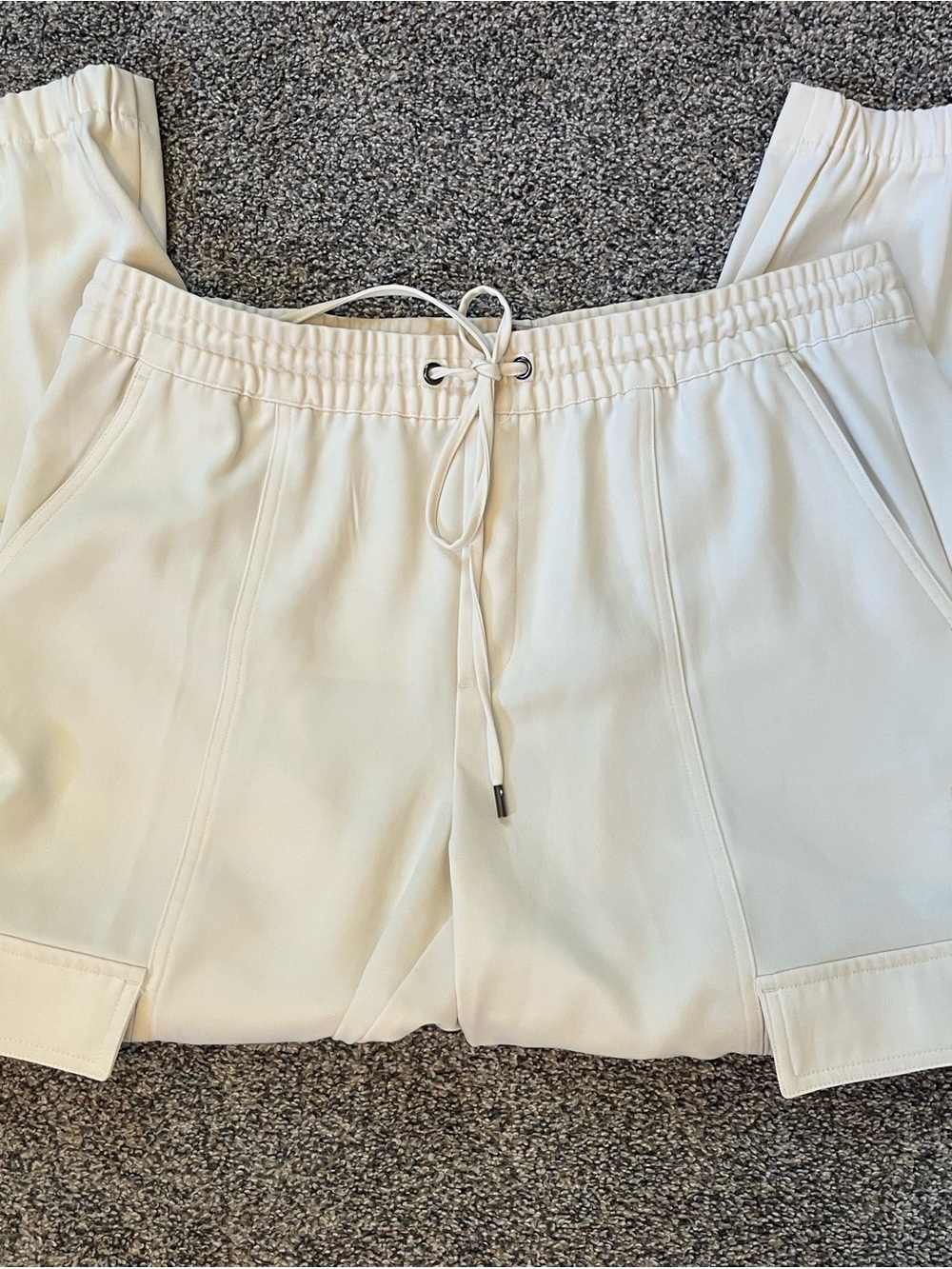 Banana Republic Cream Drawstring Casual pants/ BR sport